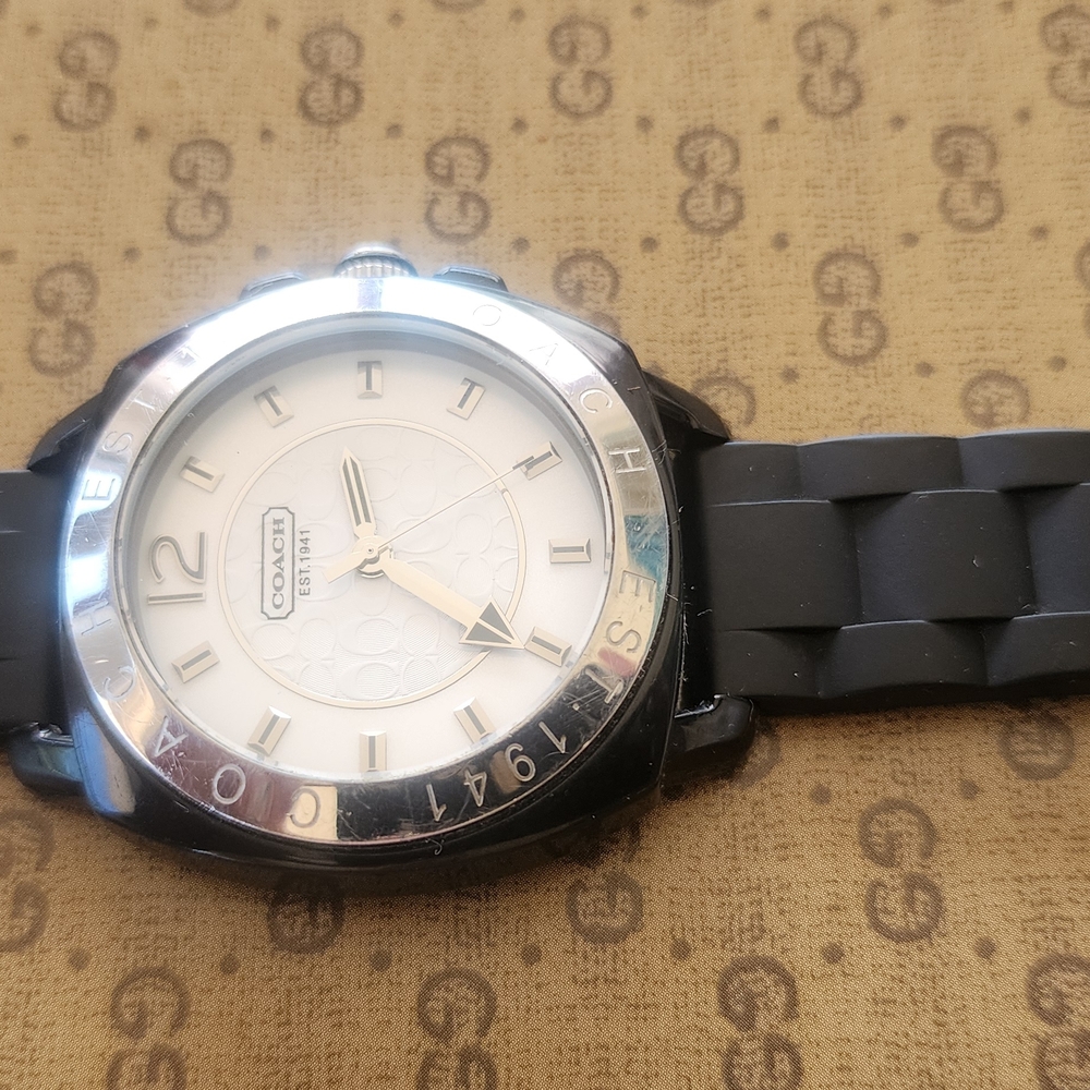Coach Black and Silver Watch